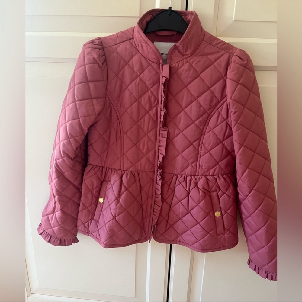 Quilted Pink Barn Coat and towel